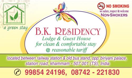 Bk Residency in Khammam, India