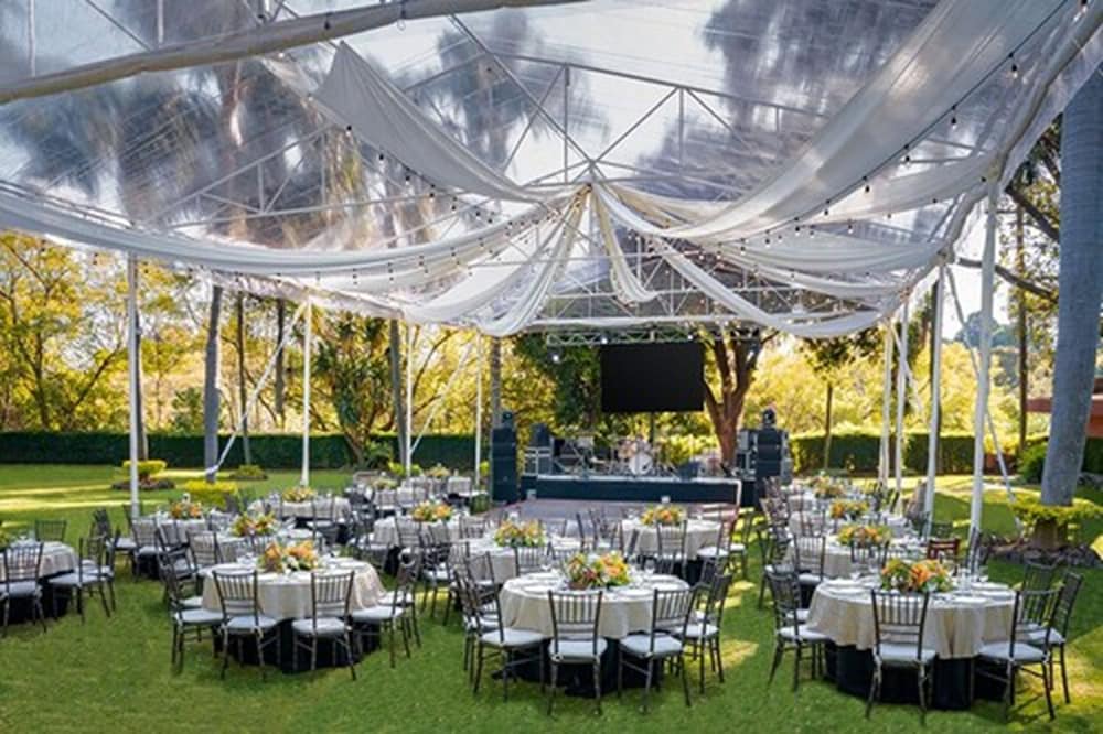 Outdoor wedding area