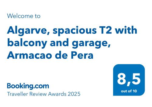 Algarve spacious T2 with balcony and garage Armacao de Pera — 4-Star Luxury Hotel in Armacao De Pera, Portugal