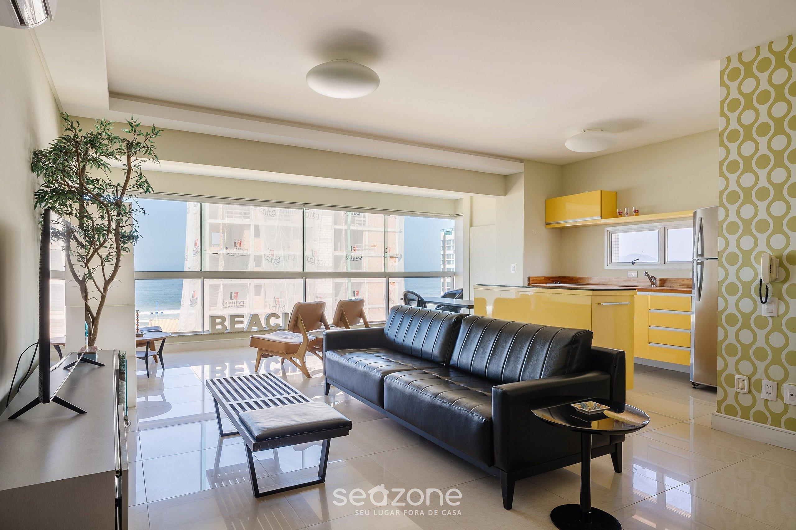 Lindo apartamento com vista para o mar EDU302