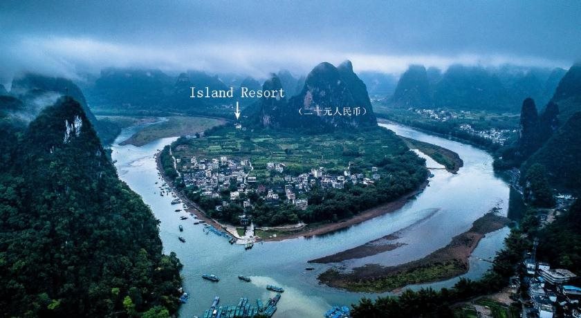 Yangshuo Lijiang Riverside Resort Free pick up service and local guide walking along the river in Yangshuo, People's Republic of China