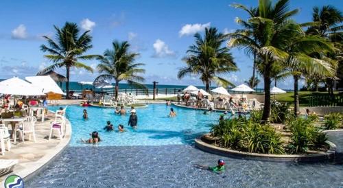 Flat no Beach Class Resort - carbon neutral hotel in Barra De Santo Antonio