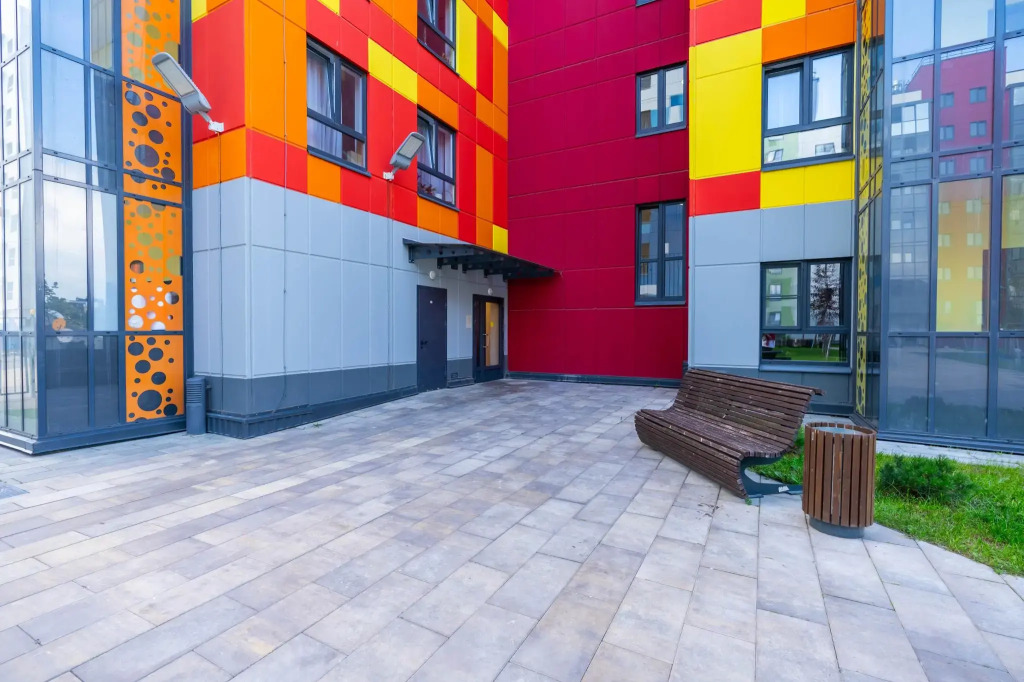 Queit Hause on the street on Chekhov 43 in Gatchina, Russia