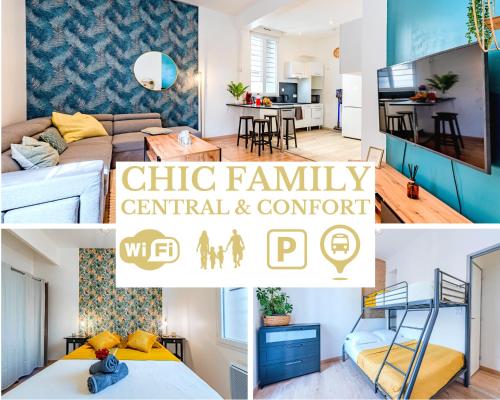 Chic Family Neuf & Moderne Parking Wifi Centre Ville Gare Tgv Confort Ideal Famille Offre Speciale in Perpignan, France