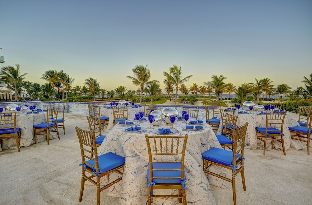 Outdoor banquet area