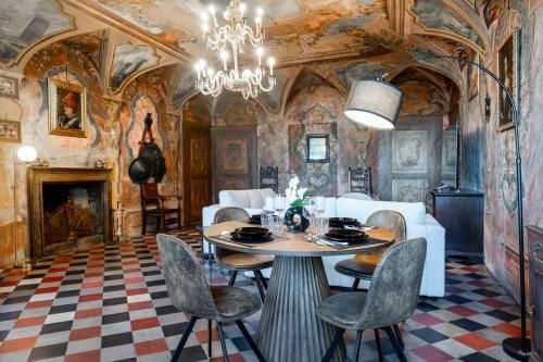 Historical dwelling in Palazzo Terzi in Bergamo, Italy