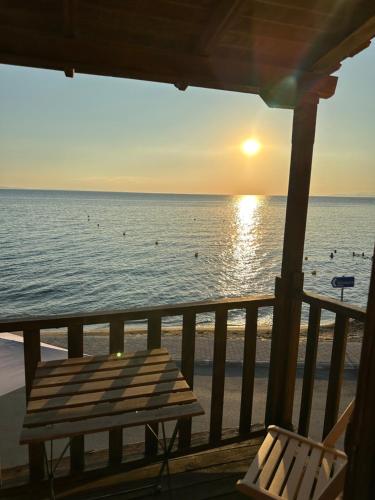 Petrospito by the sea in Neos Marmaras, Greece