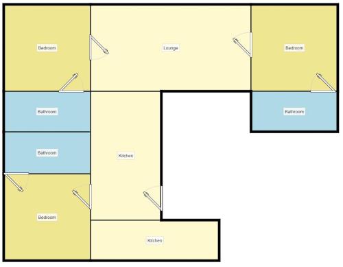 Central Sheffield 3BED 3BATH V Pent Apartment — 4-Star Luxury Hotel in Sheffield, United Kingdom