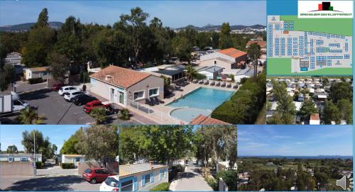 Mobil Home Glamping Confort D’un Hotel Sans Les Contraintes Piscine Promotion Septembre 3 Chambres 2 Sdb Climatise 300m de la Mer Piscine Parking in Hyeres, France