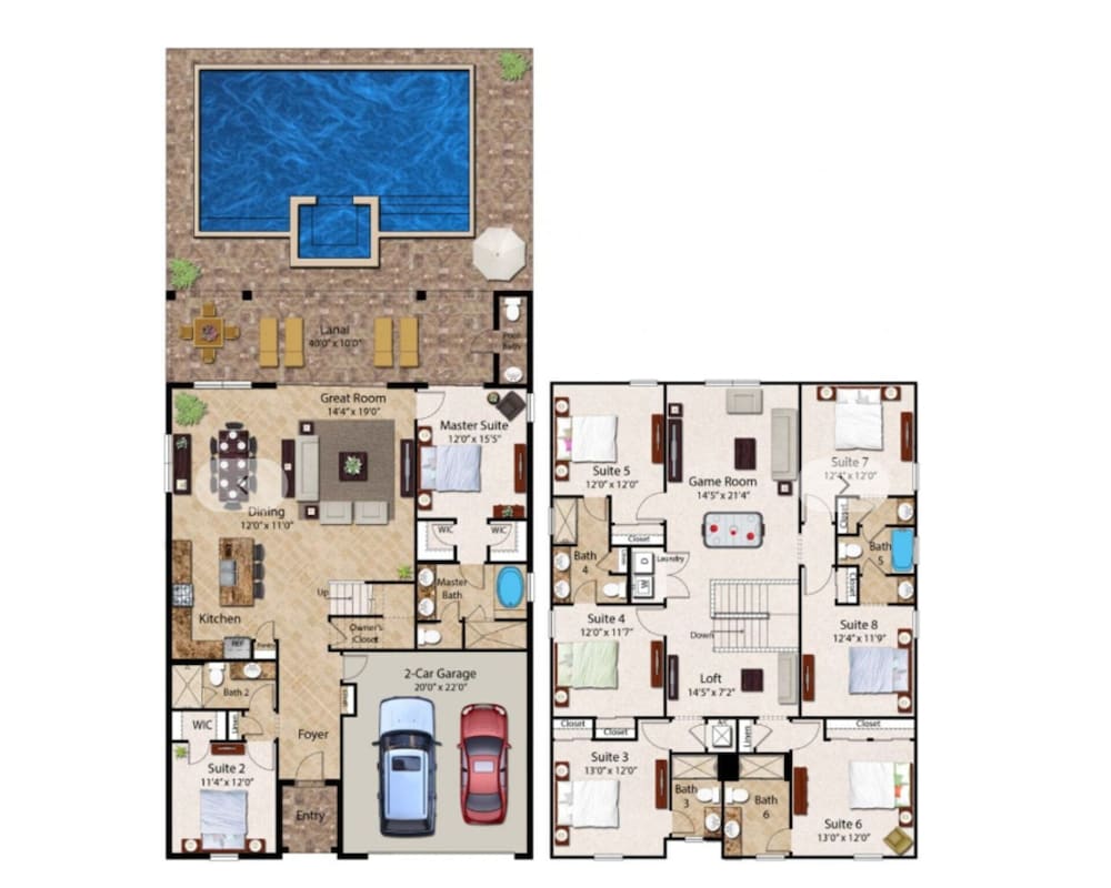 Luxury 8 Bedroom Villa on Encore Resort at Reunion Orlando Villa 2927 - photo 24