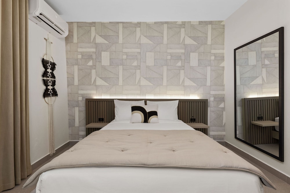 At Oceanpark Cocktail Bar AC Saltwater Pool in San Juan, Puerto Rico