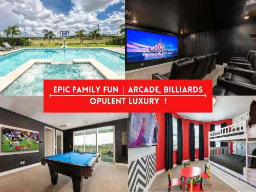 LUXE 10Min Disney Villa 11BR with Theater and Game Room — 4-Star Luxury Hotel in Orlando, United States