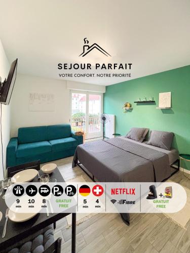 Studio Le Marechal Pres Frontiere Et Netflix - carbon neutral hotel in Unknown City