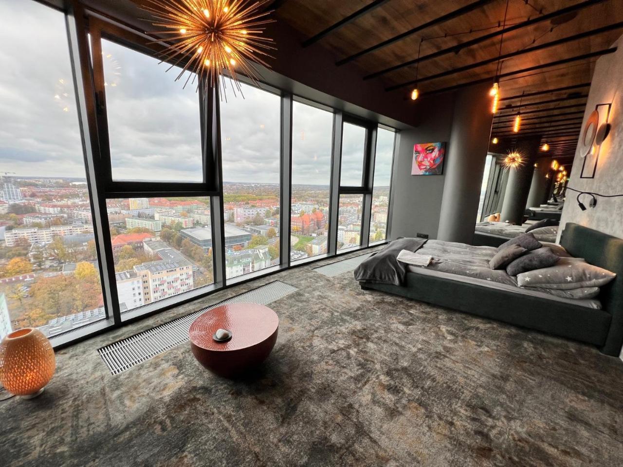 HANZA TOWER swimming pool & spa high floor with balcony in Szczecin, Poland