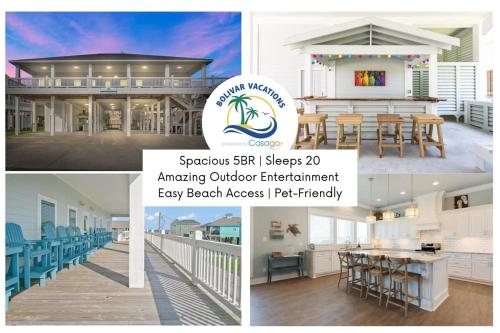 Gorgeous 5BR Sleeps 20 Great OutDoor Entertainment Diamond in the Dunes in Bolivar Peninsula, United States