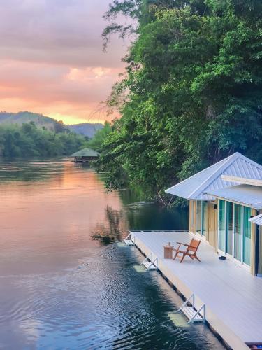 Long Live Riverside in Kanchanaburi, Thailand