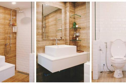 Double Studio Private Bath Shared Kitchen with Local Family by Pillows & Purrs