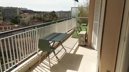 Cannes central beau 2 piA ces 50 M2 plus terrasse A 12 min plages et Palais in Cannes, France