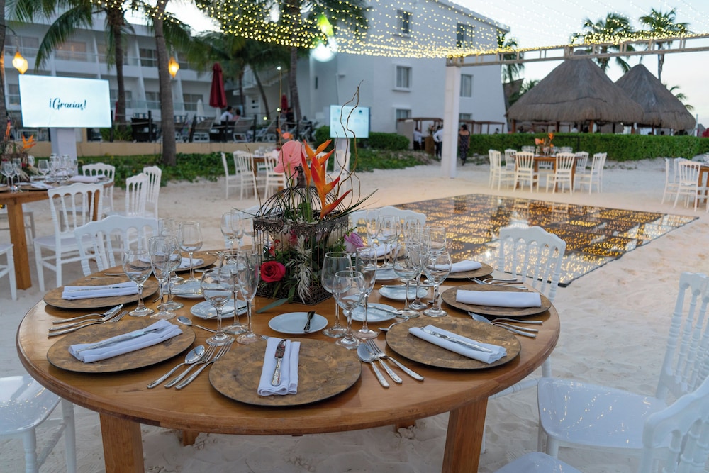 Outdoor wedding area