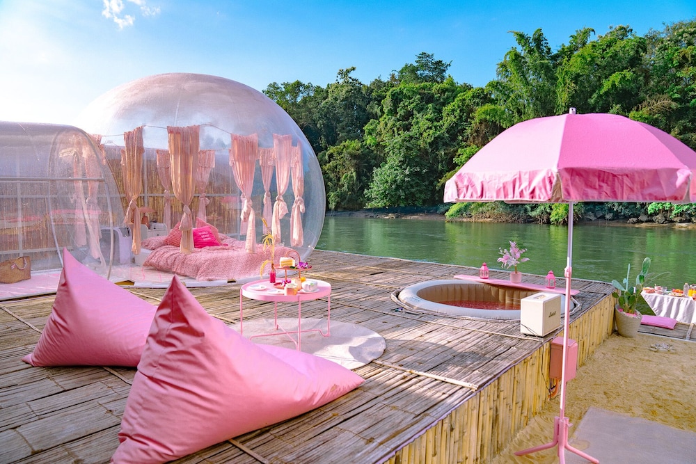 The Three Bubble Houses in Sai Yok, Thailand