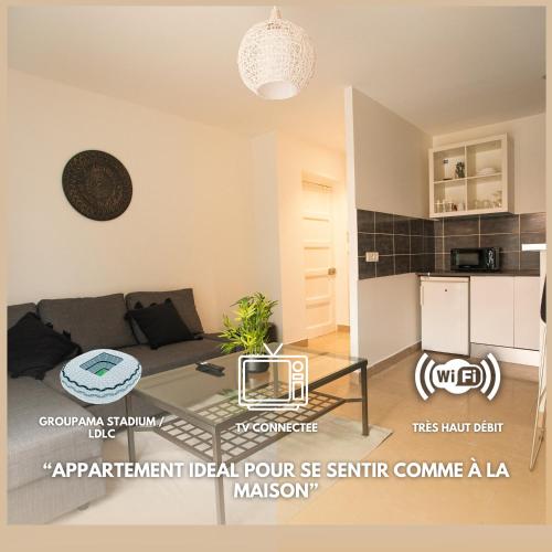 L’onde Douce T2 Cosy Proximite Tram T3 & T7 in Decines-Charpieu, France