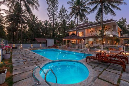 Bask In The Greens Coorg with Private Pool Pet Friendly Complimentary Breakfast — 5-Star Luxury Hotel in Madikeri, India
