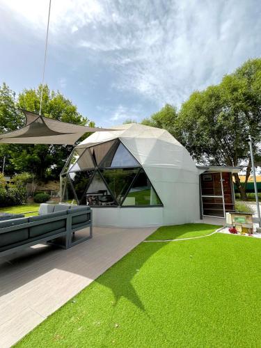 Domeglamping At Fishinglake in Unknown City, Hungary