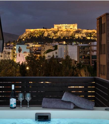 Acropolis View Penthouse46 Jacuzzi Quality Living — 4-Star Luxury Hotel in Athens, Greece