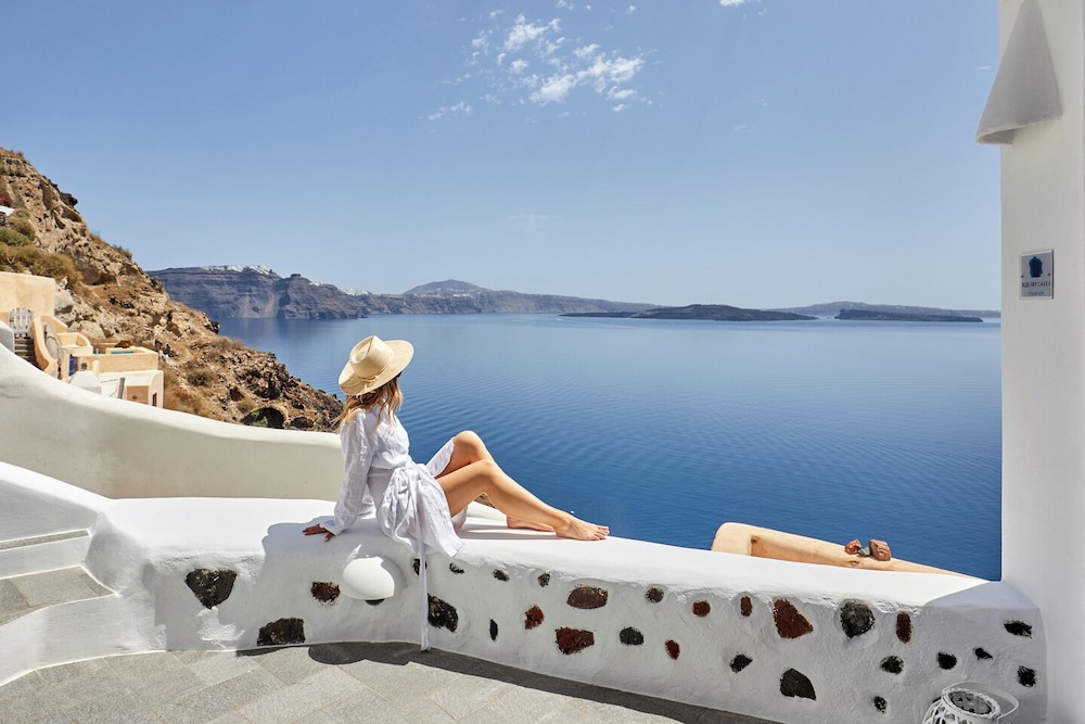 Blue Art Caves in Oia, Greece