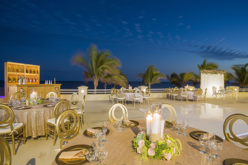 Outdoor wedding area