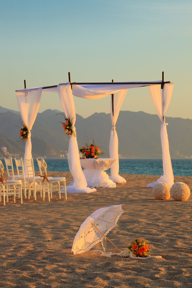 Outdoor wedding area