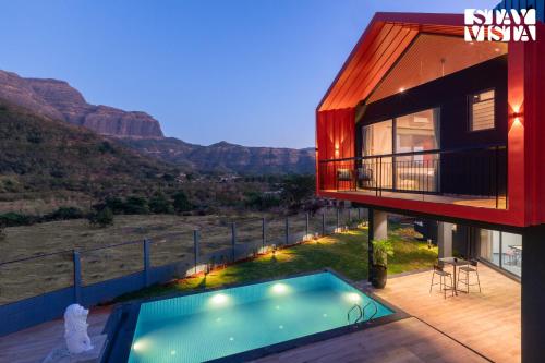 StayVista's Terra Tints Mountainside Cabin with Private Pool Deck & Games Room — 5-Star Luxury Hotel in Trimbak, India