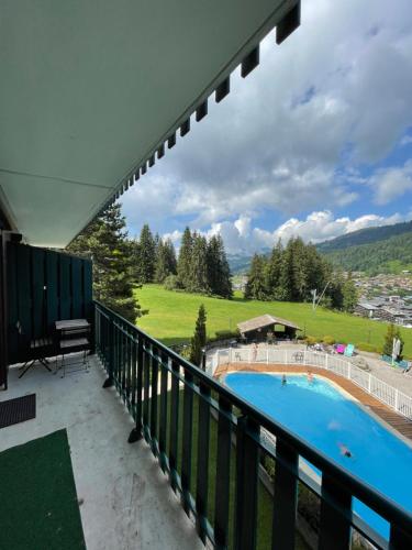 Studio Ski Aux Pieds Vue Superbe Sur Les Pistes in Les Gets, France