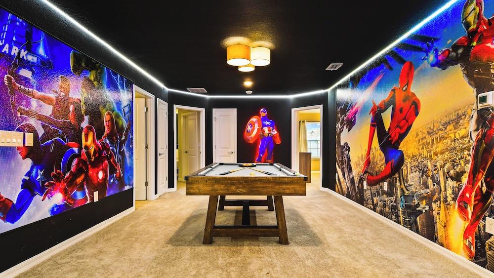 Mario Game Room Theater Loft W Pool SPA Disney - featured photo