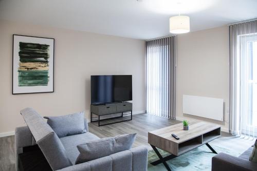 Modern 2BD Apartment In Manchester City — 4-Star Luxury Hotel in Manchester, United Kingdom