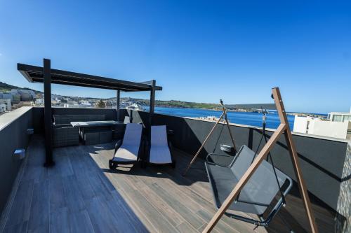 Moonlit Terrace Escape in Unknown City, Malta