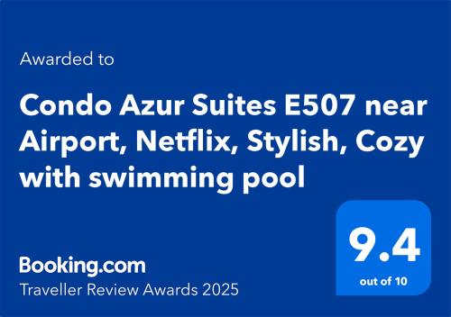 Condo Azur Suites E507 near Airport Netflix Stylish Cozy with swimming pool — 4-Star Luxury Hotel in Lapu-Lapu City, Philippines