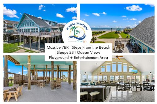 Walk to Sea Spacious Beachfront w 7BR Sleeps 28 in Wheatland, United States