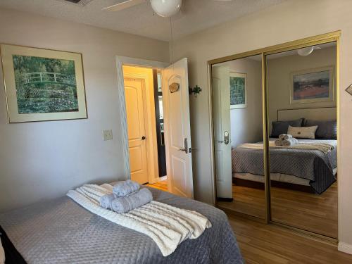 The Monet One bedroom with a private entrance shared bathroom