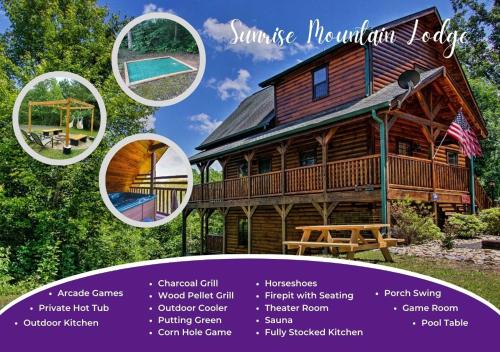 Fabulous Pet Friendly Family Cabin with Outdoor Kitchen Hot Tub Sauna Fireplace Theater Room Arcade Pool Table and Fire Pit within minuties of Dollywood — 4-Star Luxury Hotel in Sevierville, United States