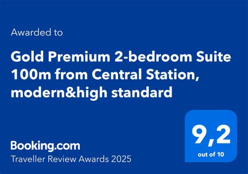 Gold Premium 2 bedroom Suite 100m from Central Station modern&high standard — 4-Star Luxury Hotel in Warsaw, Poland