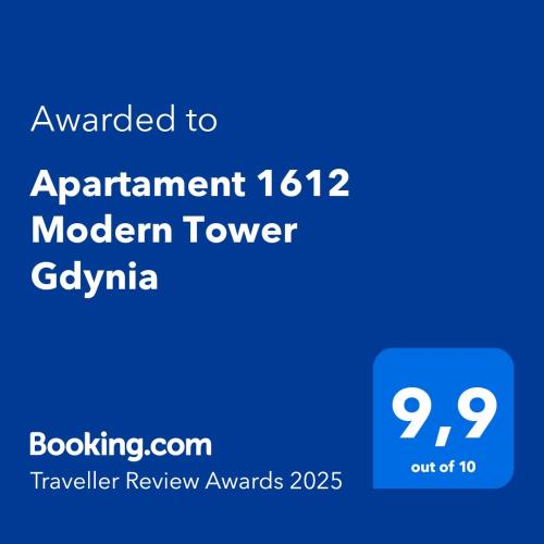 Apartament 1612 Modern Tower Gdynia in Gdynia, Poland