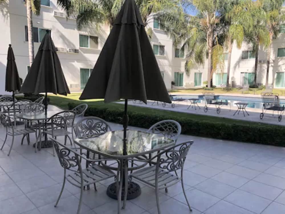 Outdoor wedding area