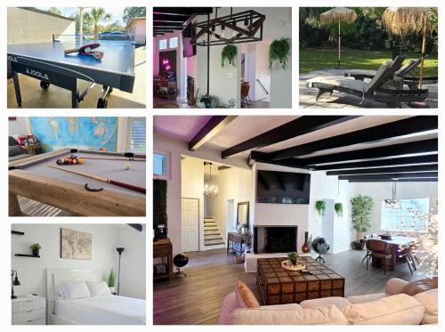 904 Nomads Nest Mid Century modern entertainment home with cabin vibes 2 MEGA gamerooms pingpong pooltable gym patio — 4-Star Luxury Hotel in Jacksonville, United States