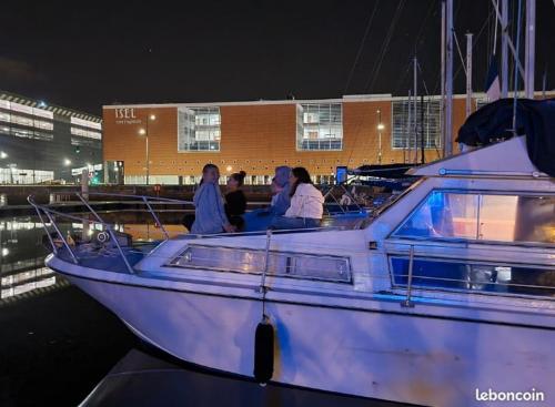 Unusual night on a small yacht in Le Havre, France