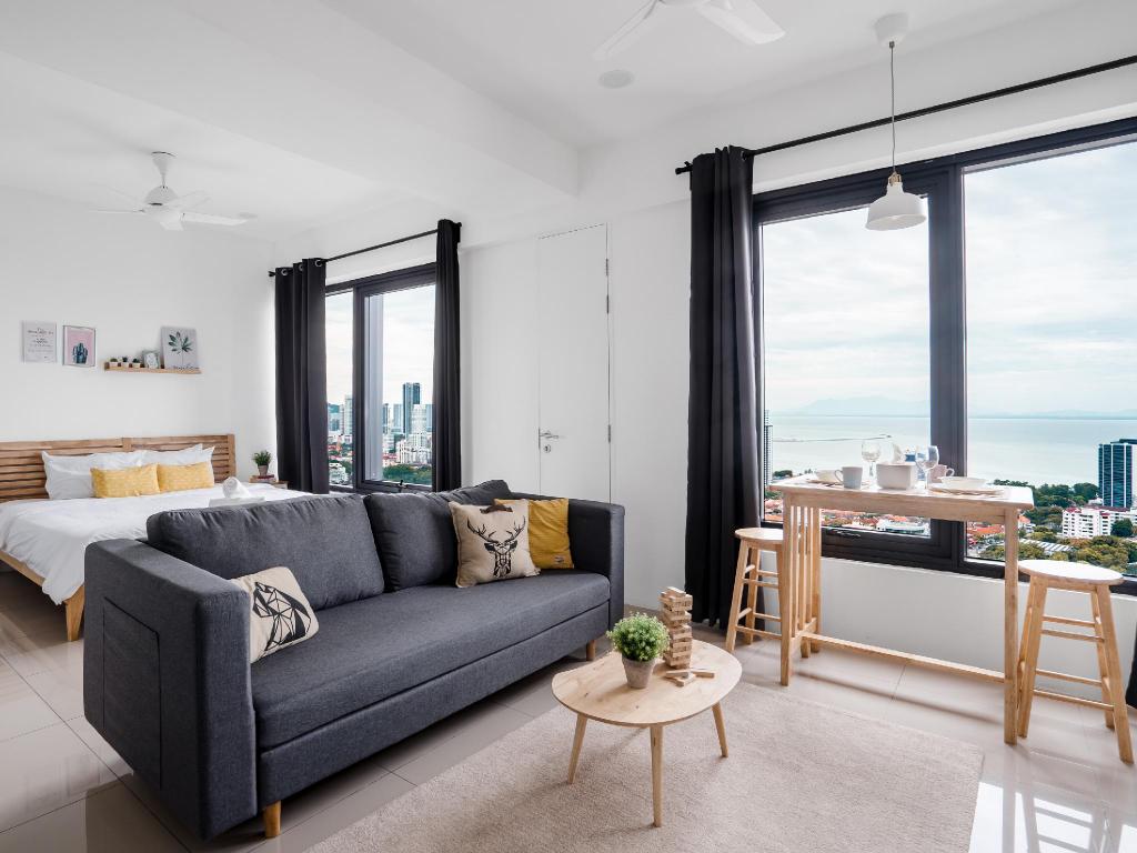 MUJI Studio 1 Sea View GeorgetownNetflix&TV Box in George Town, Malaysia