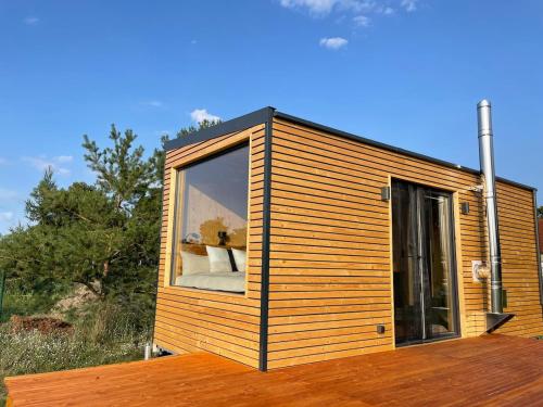 Tiny Ausblick Mit Sauna - carbon neutral hotel in Unknown City