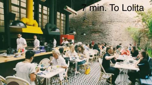 Hotel type room with mini kitchen and balcony on Melikishvili city center
