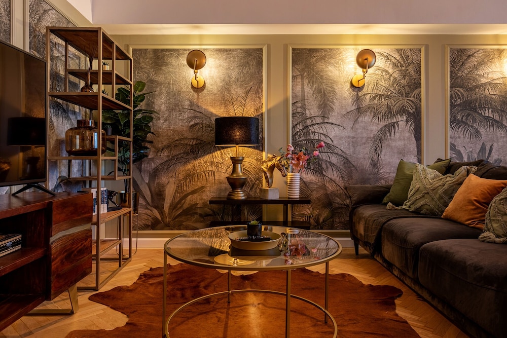 Views of Palace of the Parliament 2BR Jungle Theme in Bucharest, Romania