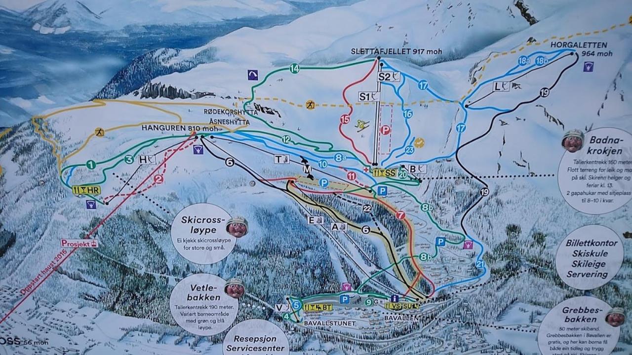 Flott hytte på Voss midt i skiløypen in Voss, Norway